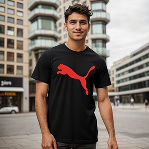 red Leopard   DTG pure cotton t-shirts