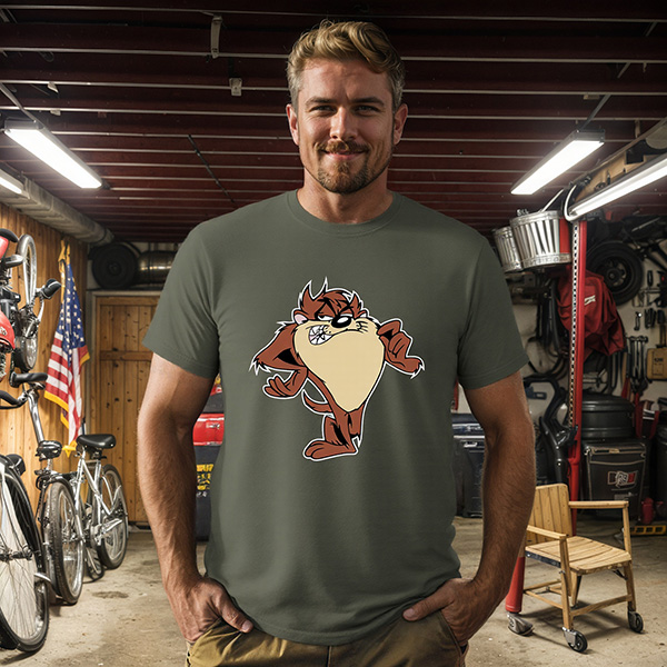 Taz-Mania dog  DTG pure cotton t-shirts