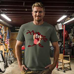 Taz-Mania dog  DTG pure cotton t-shirts