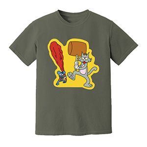 cat   DTG pure cotton t-shirts