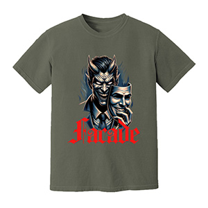 Facade of Evil  DTG pure cotton t-shirts