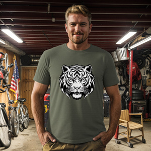 Tiger    DTG pure cotton t-shirts