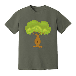 tree   DTG pure cotton t-shirts