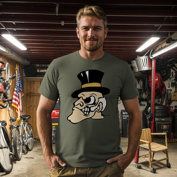 wake forest demon deacons  DTG pure cotton t-shirts
