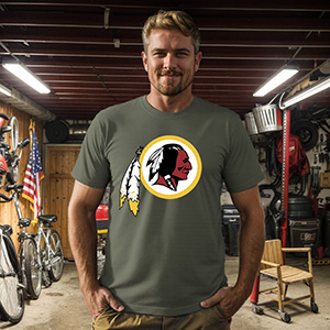 Washington redskins   DTG pure cotton t-shirts