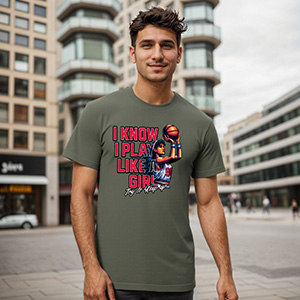 I know i play like a gigi  DTG pure cotton t-shirts