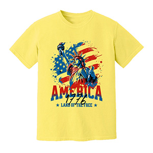 America Land Of The Free  DTG pure cotton t-shirts