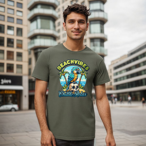 Beach Vibe  DTG pure cotton t-shirts