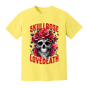 Skull Rose Love Death  DTG pure cotton t-shirts