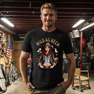 Wild as heck Western Culture  DTG pure cotton t-shirts