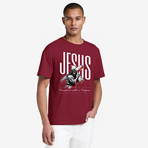 Jesus Deny Yourself Pick up the Cross   DTG pure cotton t-shirts