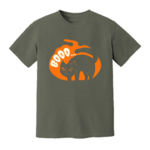 Booo Cat  DTG pure cotton t-shirts