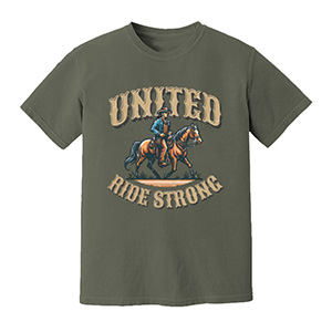 Cowboy Strong United  DTG pure cotton t-shirts