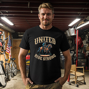 Cowboy Strong United  DTG pure cotton t-shirts