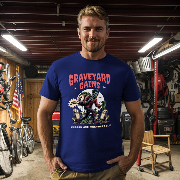 Graveyard Gains  DTG pure cotton t-shirts