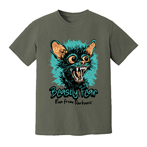 Beastly Fear  DTG pure cotton t-shirts