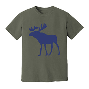 Moose print  DTG pure cotton t-shirts