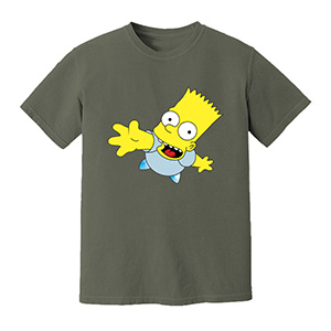 Sim-psons print  DTG pure cotton t-shirts