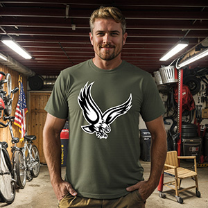 Hawk boston college eagles  DTG pure cotton t-shirts