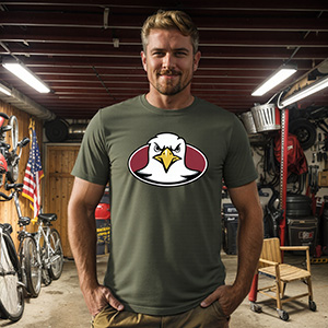 Hawk boston college eagles  DTG pure cotton t-shirts