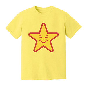 Star print  DTG pure cotton t-shirts