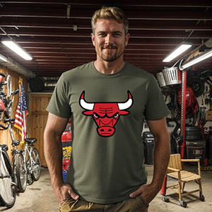 Chicago bulls   DTG pure cotton t-shirts