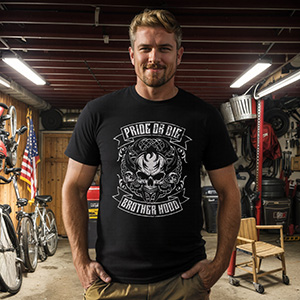 Pride or Die Skull  DTG pure cotton t-shirts