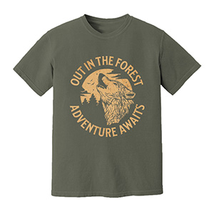 Out in the forest Adventure awaits DTG pure cotton t-shirts