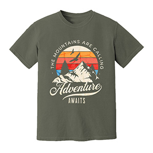 Adventure Awaits DTG pure cotton t-shirts