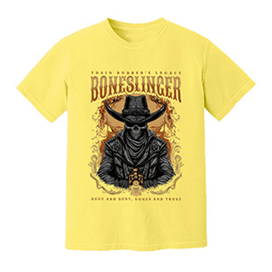 Skeleton Cowboy Boneslinger  DTG pure cotton t-shirts