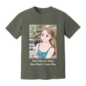 [Personalized] You'll Never Know How Much I Love You. DTG pure cotton t-shirts