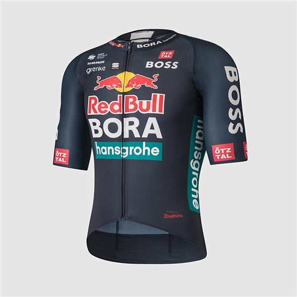 Redbull Bora Cycling Black Short Sleeves Jersey