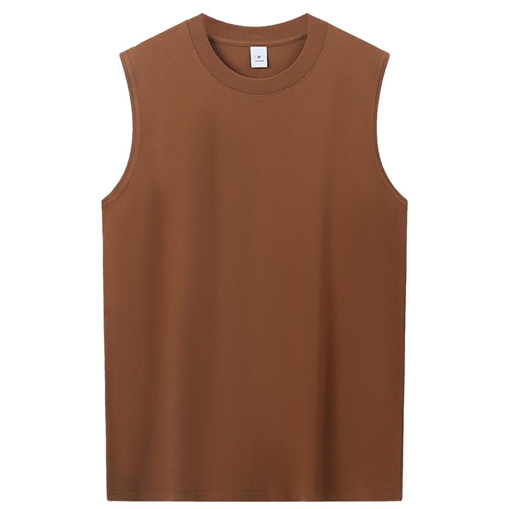 [Personalized] Emoji. cotton Sleeveless t-shirts 1/2 DTG print  Unisex