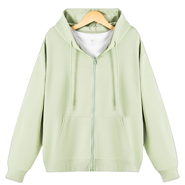 [Personalized] Emoji. Zip-up Hoodie Unisex  1/2 DTG print 