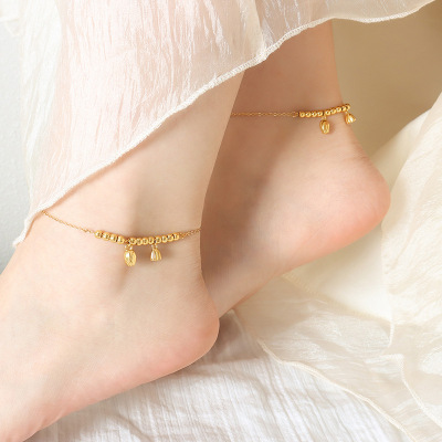 Chains Solid Color Anklet